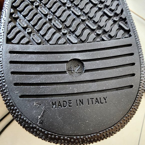 Brogue Blk Dress Wingtip Sneakers Men's Size US 8 / EU 42 Italian Leather NEW - Picture 3 of 10